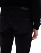 Slim Fit Stretch Cotton Jeans - Black