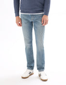 Slim Fit Stretch Cotton Jeans - Light Blue