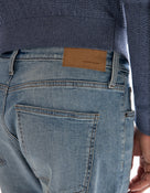 Slim Fit Stretch Cotton Jeans - Light Blue