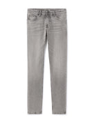 Slim Fit Stretch Cotton Jeans - Light Grey