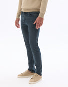 Slim Fit 100% Cotton Solid Jeans - Navy Blue