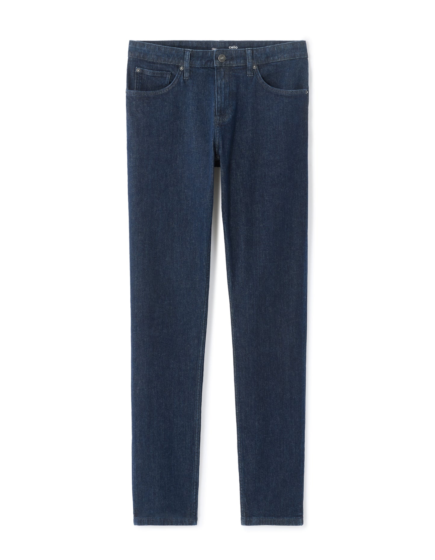 Slim Fit Stretch Cotton Jeans - Blue