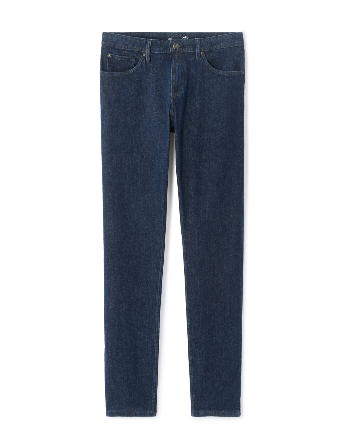 Slim Fit Stretch Cotton Jeans - Blue