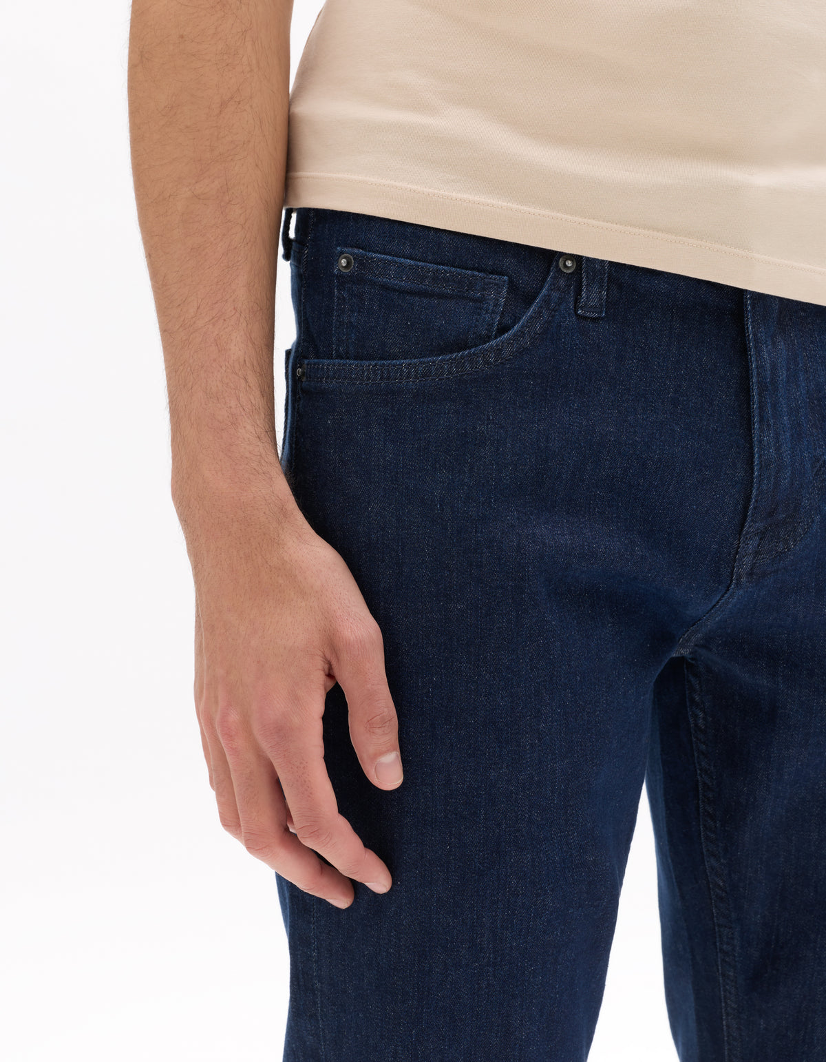 Slim Fit Stretch Cotton Jeans - Blue