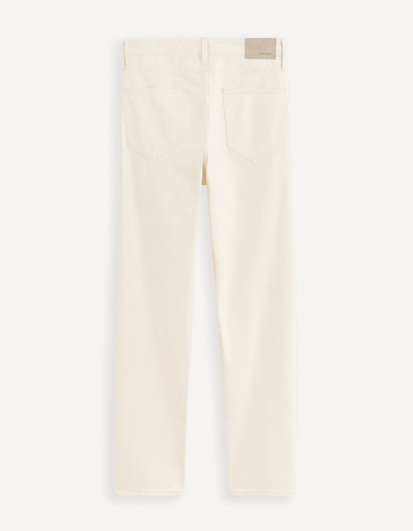 Celio* Cotton Loose Fit Beige Jean