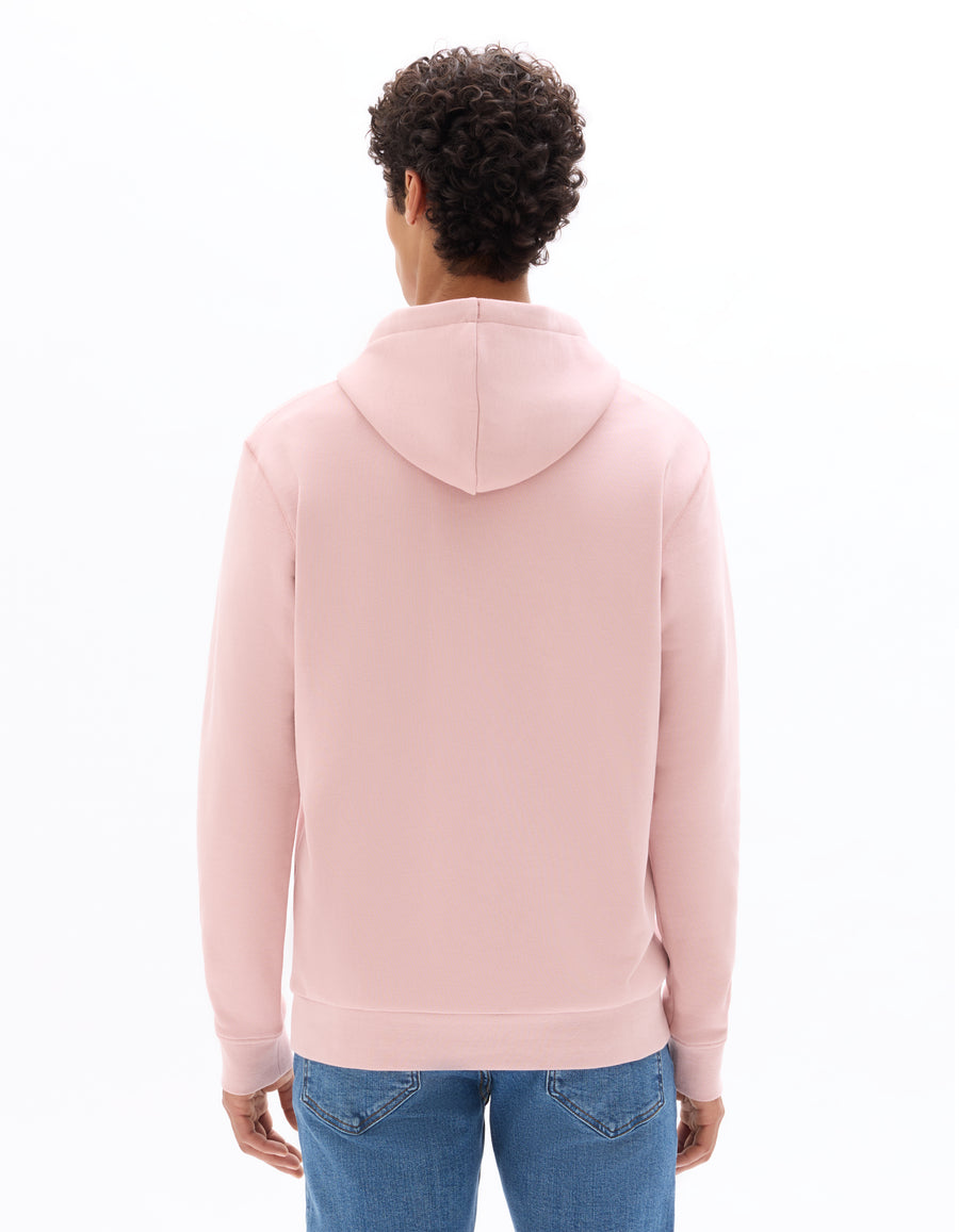 Regular Fit 100% Cotton Hooded Sweatshirt - Light Pink