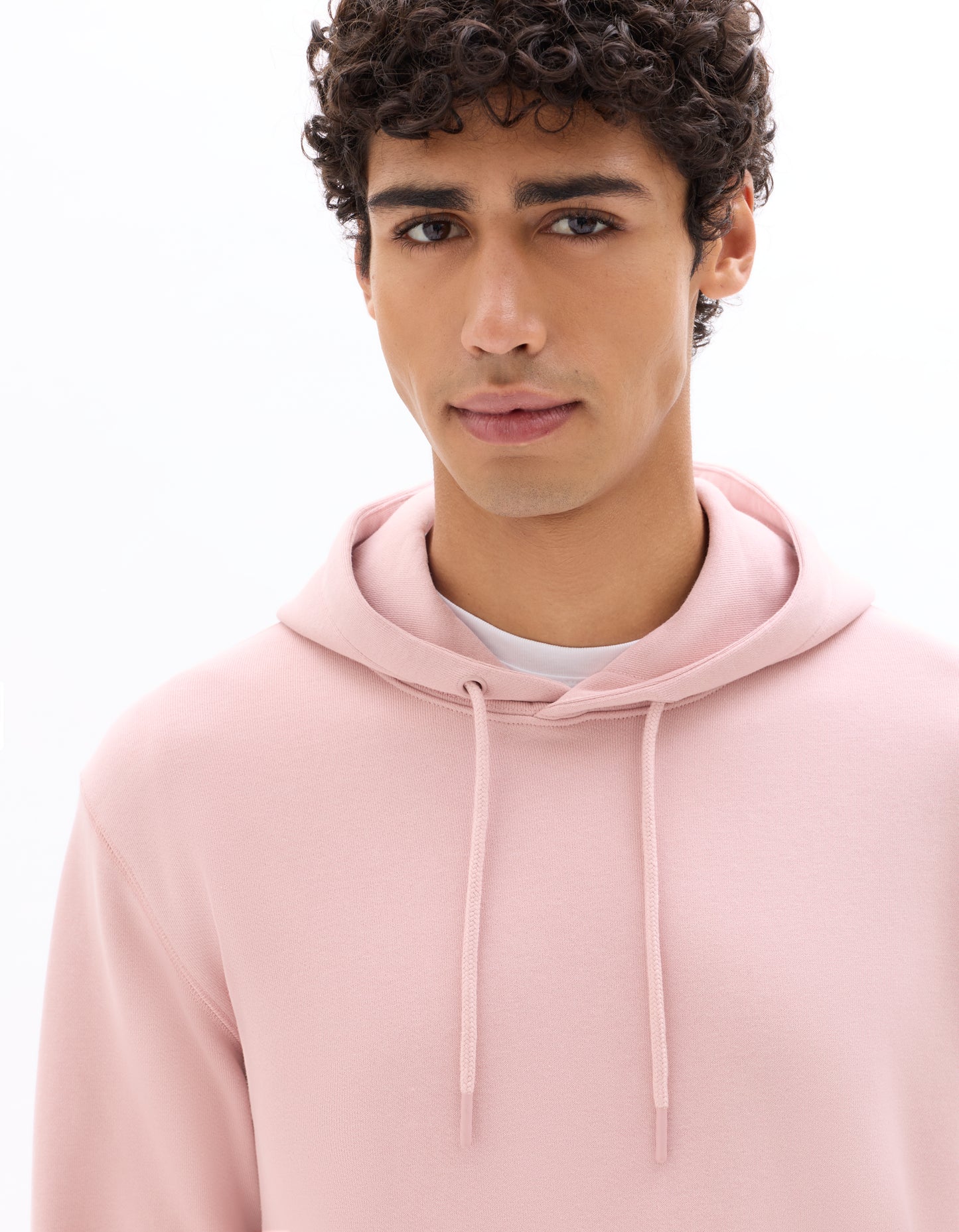 Celio Mens Pink Solid Regular Fit Cotton Sweatshirt