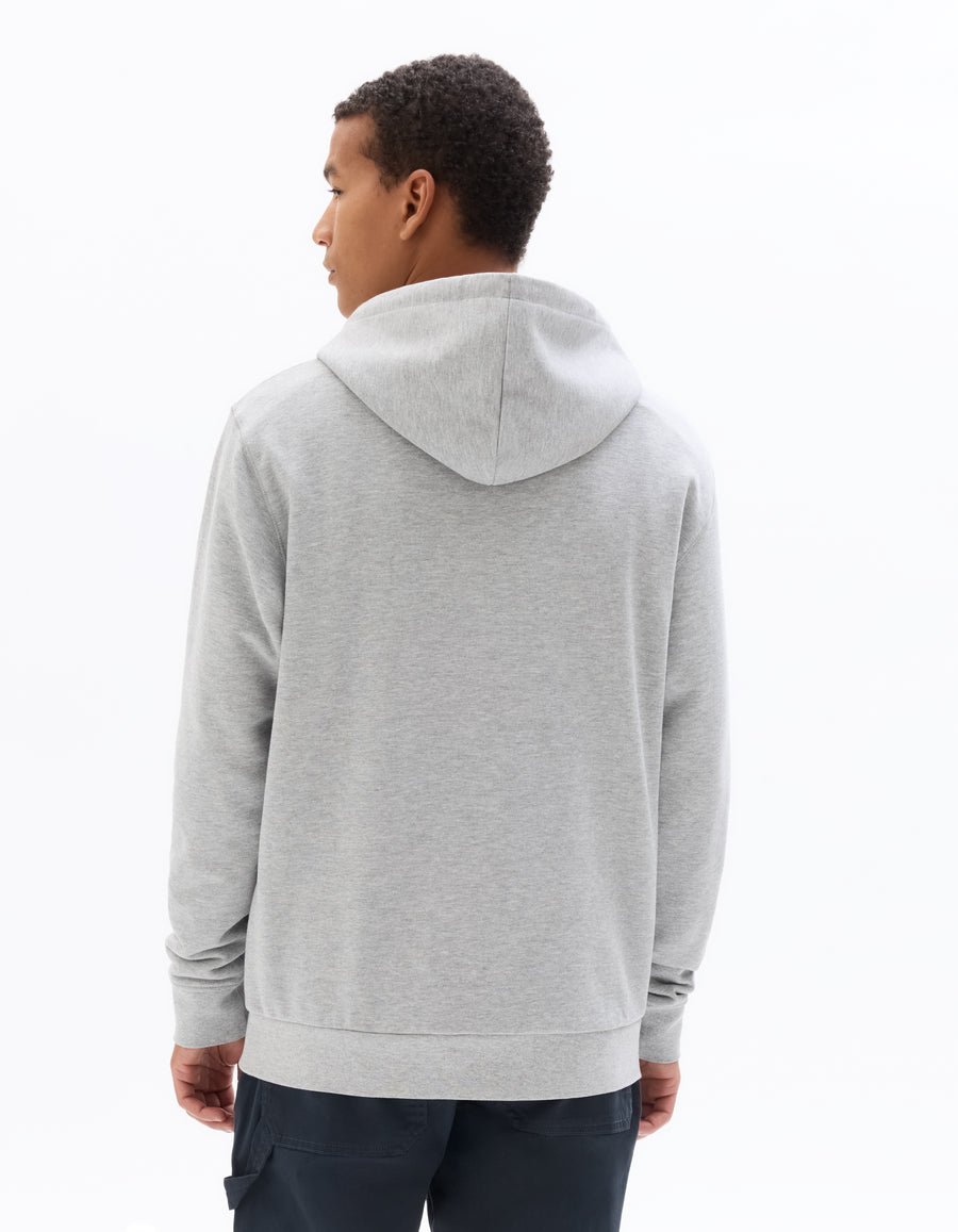 Regular Fit 100% Cotton Hooded Sweatshirt - Grey