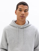 Regular Fit 100% Cotton Hooded Sweatshirt - Grey