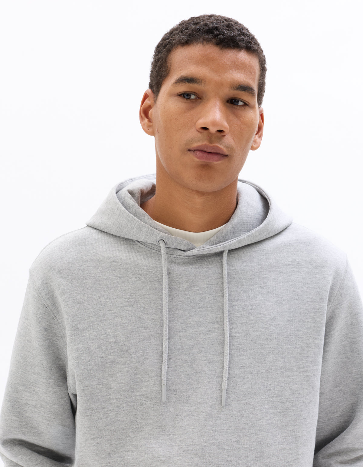 Regular Fit 100% Cotton Hooded Sweatshirt - Grey