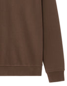 Regular Fit 100% Cotton Round Neck Sweatshirt - Brown