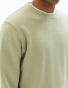 Regular Fit 100% Cotton Round Neck Sweatshirt - Green