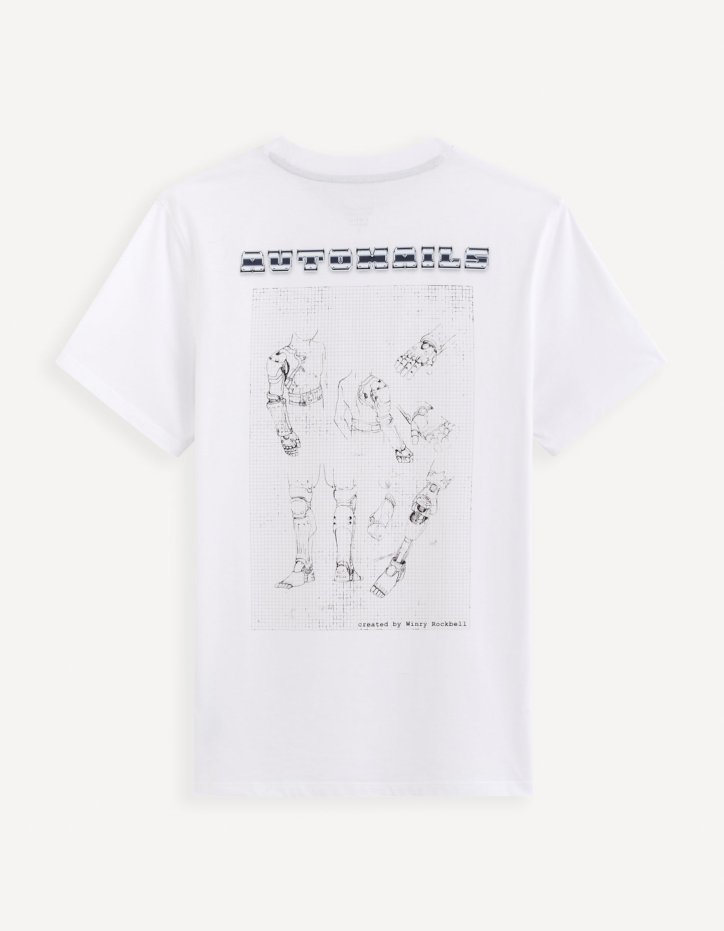 Celio* Fullmetal Alchemist Regular Fit Cotton White T-Shirts