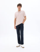 Straight Fit Stretch Cotton Jeans - Navy Blue