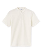Regular Fit 100% Cotton Mandarin Collar T-Shirt - Ecru