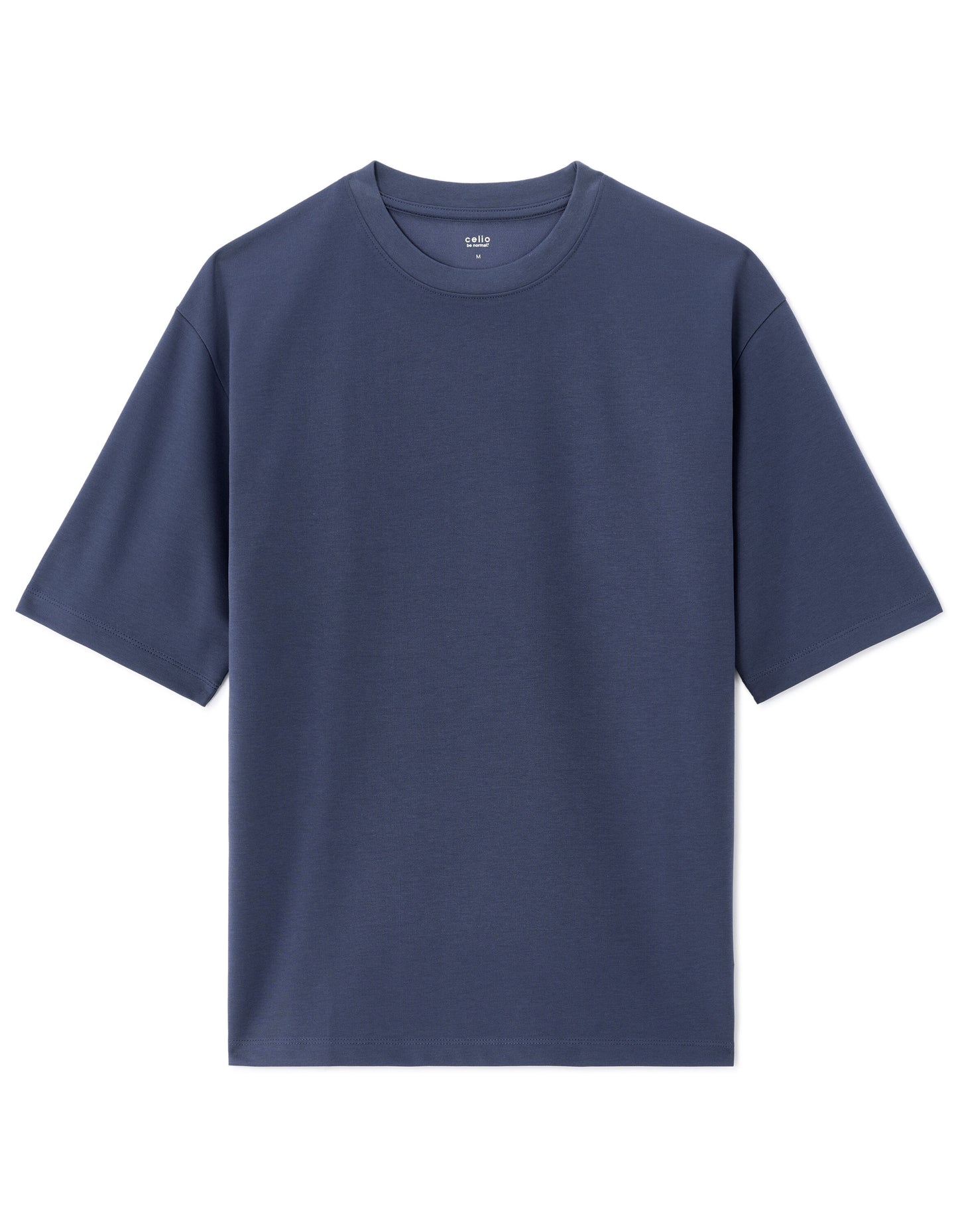 Regular Fit Cotton Blend T-Shirt - Navy Blue