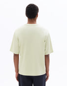 Oversized Fit Cotton Blend Crew Neck T-Shirt - Light Green