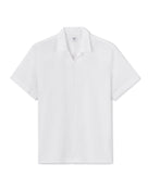 Slim Fit Cuban Collar Shirt - White