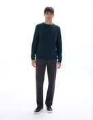 Straight Fit Stretch Cotton Jeans - Black