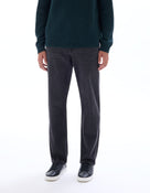 Straight Fit Stretch Cotton Jeans - Black