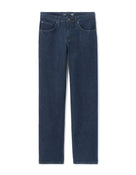 Straight Fit Stretch Cotton Jeans - Blue