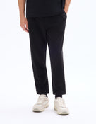 Regular Fit 100% Cotton Trousers - Black