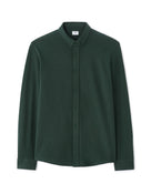 Regular Fit Stretch Cotton Button Down Collar Shirt - Green