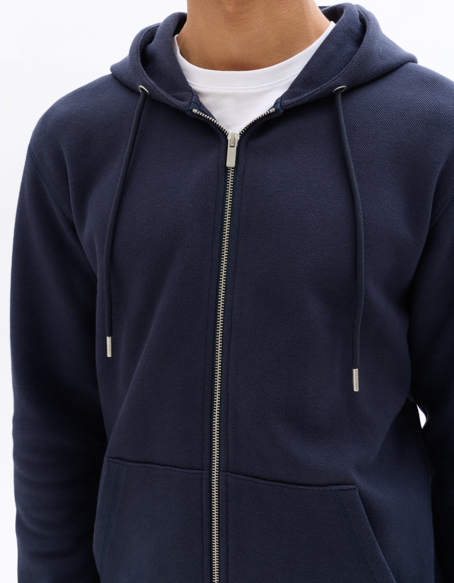Regular Fit Poly-100% Cotton Solid Hooded Sweaters