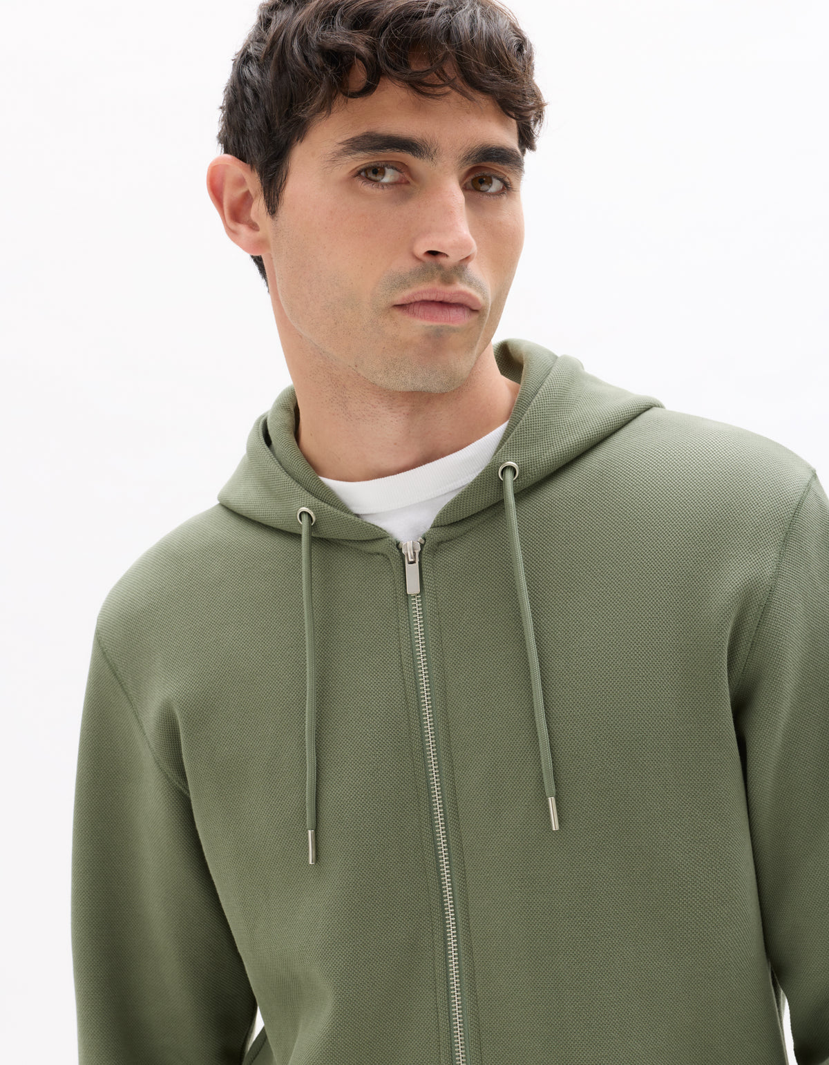 Regular Fit Poly-100% Cotton Solid Hooded Sweaters