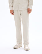Slim Fit Stretch Cotton Trousers - Beige