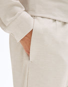 Slim Fit Stretch Cotton Trousers - Beige
