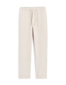 Slim Fit Stretch Cotton Trousers - Beige