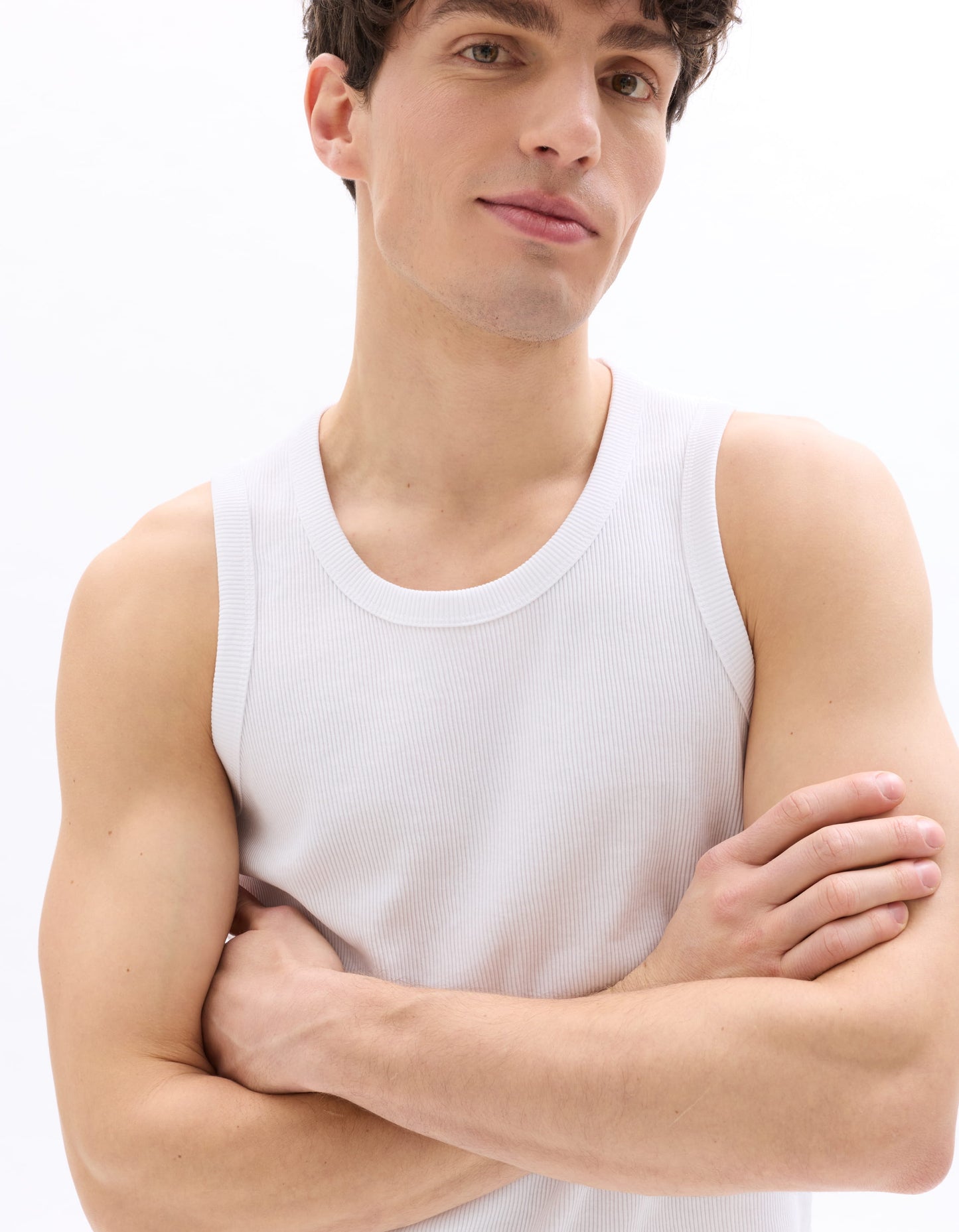 Celio Solid Regular Fit Cotton Poly Blend White Tshirts