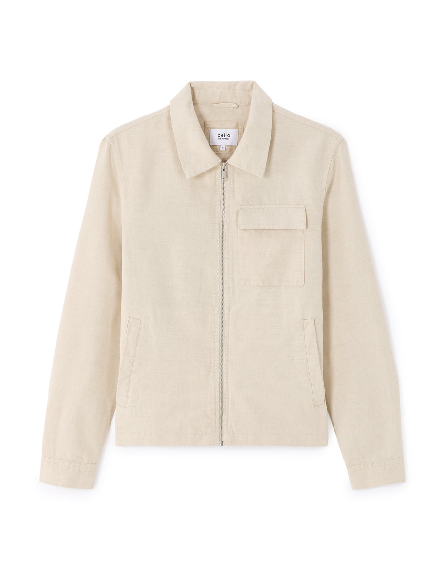Regular Fit Jacket - Natural