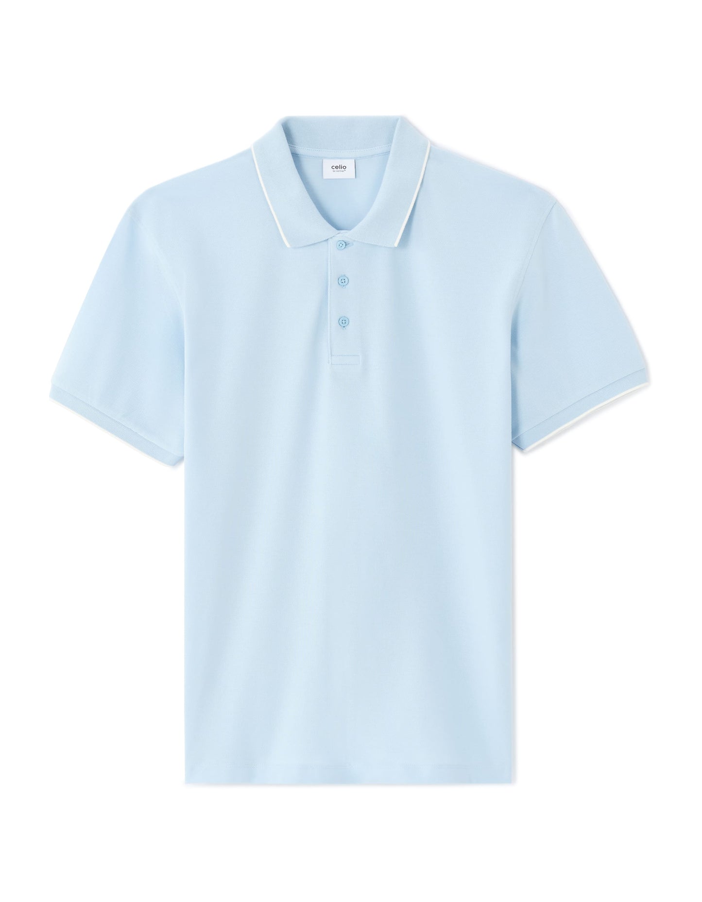 Regular Fit 100% Cotton T-Shirt - Light Blue