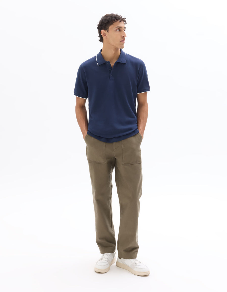 Regular Fit 100% Cotton T-Shirt - Navy Blue