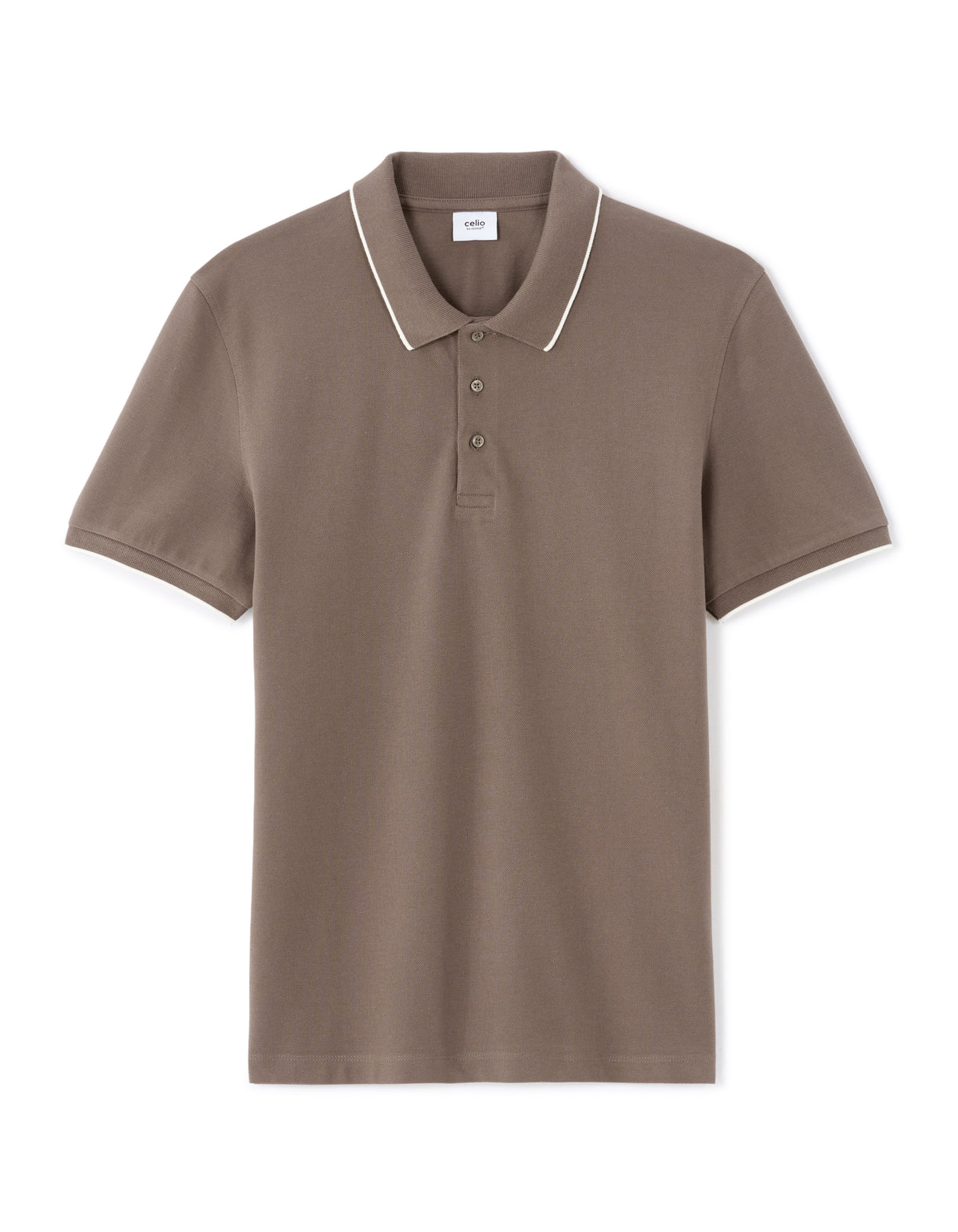 Regular Fit 100% Cotton T-Shirt - Taupe Grey