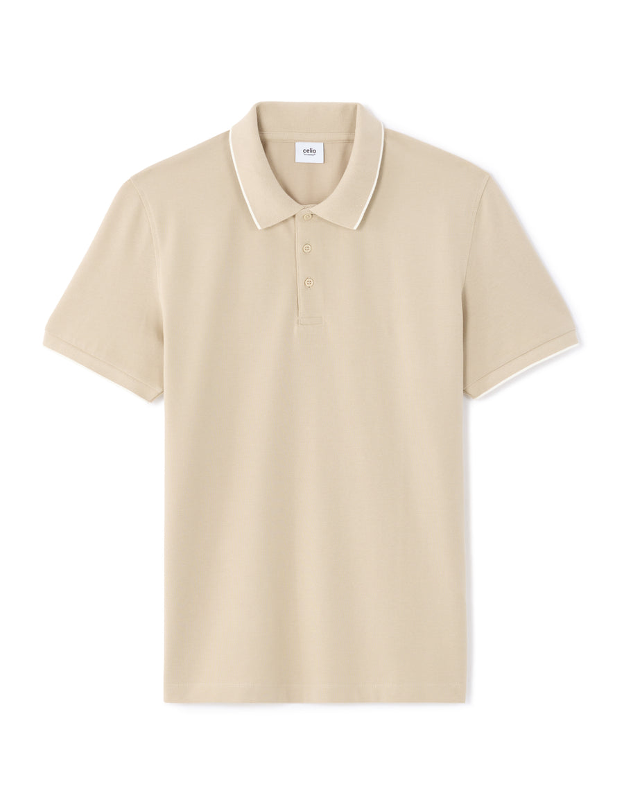 Regular Fit 100% Cotton T-Shirt - Light Beige