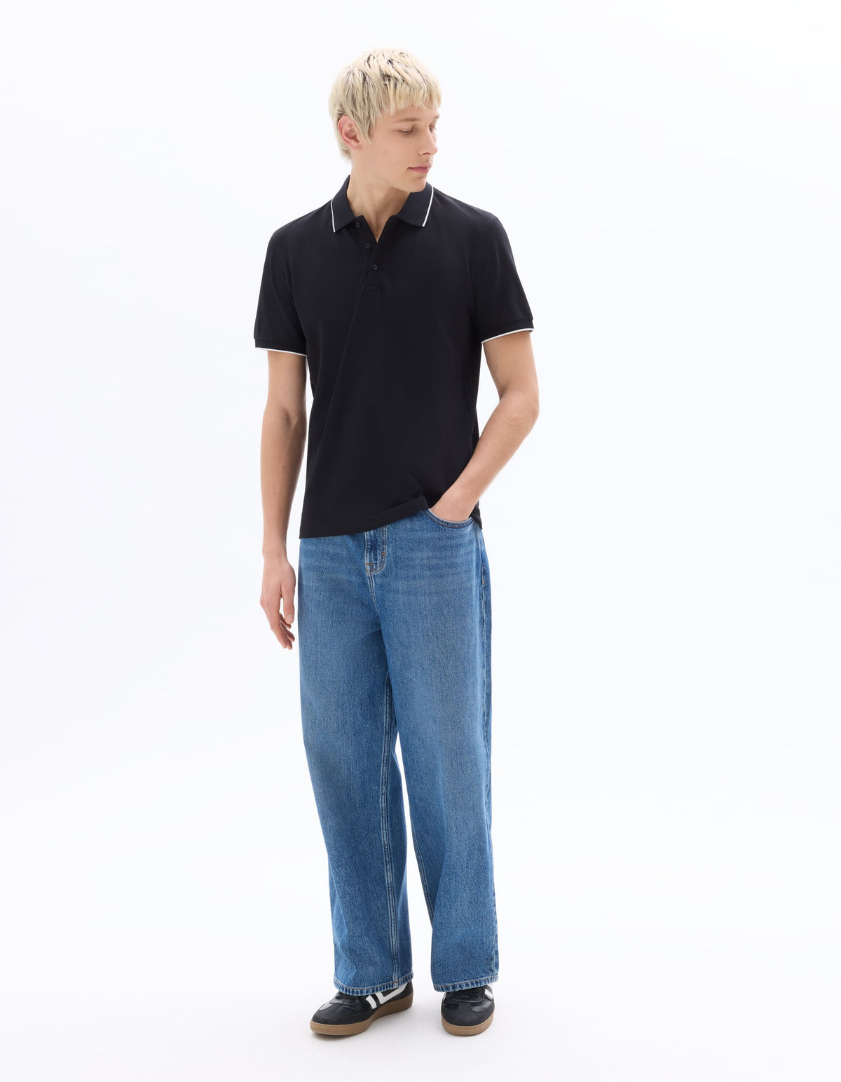 Regular Fit 100% Cotton T-Shirt - Black