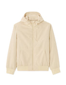 Regular Fit 100% Polyester Hooded Jacket - Beige