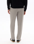 Loose Fit Poly Viscose Casual Trousers - Grey