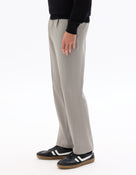 Loose Fit Poly Viscose Casual Trousers - Grey