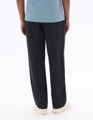 Loose Fit 100% Linen Solid Casual Trouser - Black