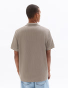 Regular Fit 100% Cotton Polo Collar T-Shirt - Taupe Grey