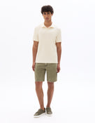 Regular Fit 100% Cotton Polo Collar T-Shirt - Ecru