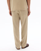 Relaxed Fit 100% Cotton Casual Trousers - Taupe
