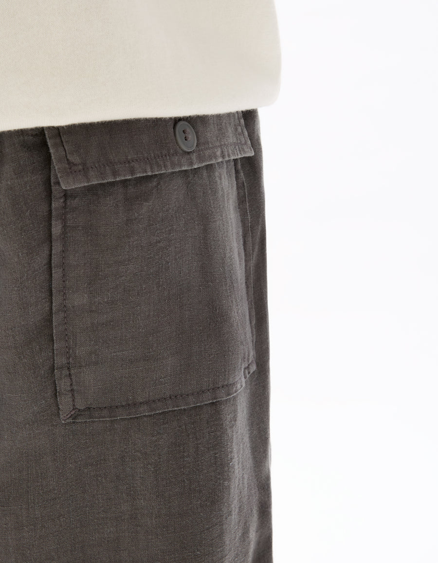 Straight Fit Trousers - Grey