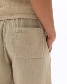 Regular Fit 100% Cotton Shorts - Taupe