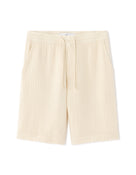 Regular Fit 100% Cotton Shorts - Ecru