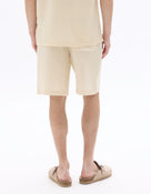 Regular Fit 100% Cotton Shorts - Ecru